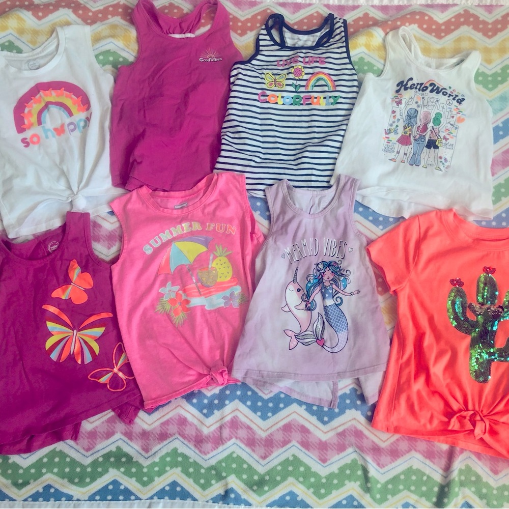 Girls Summer Tank Top Lot